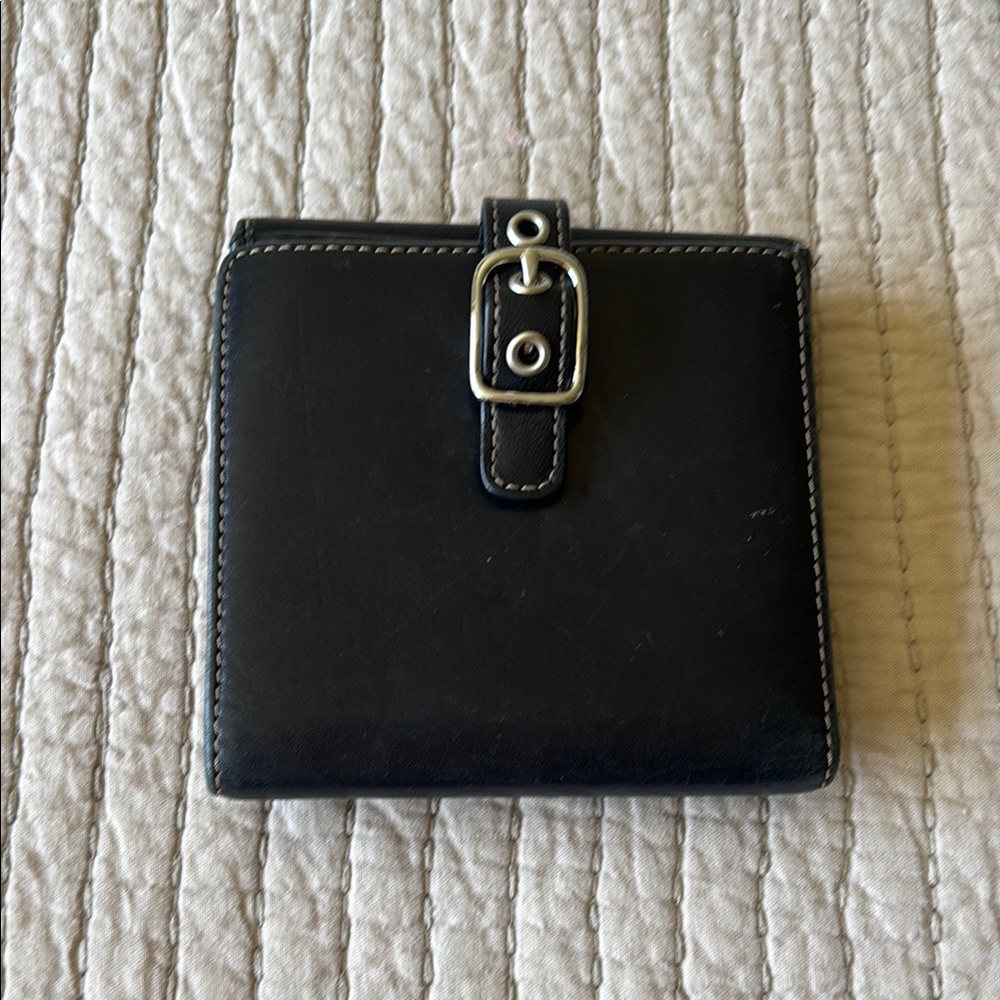 Coach Black Leather Wallet